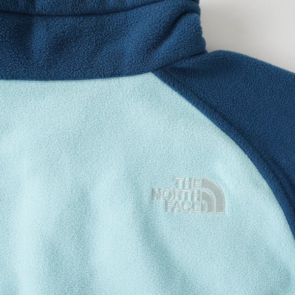 The North Face Full-Zip Fleece Jacket Outdoor Embroidered Logo Blue Women Size M - Picture 13 of 16